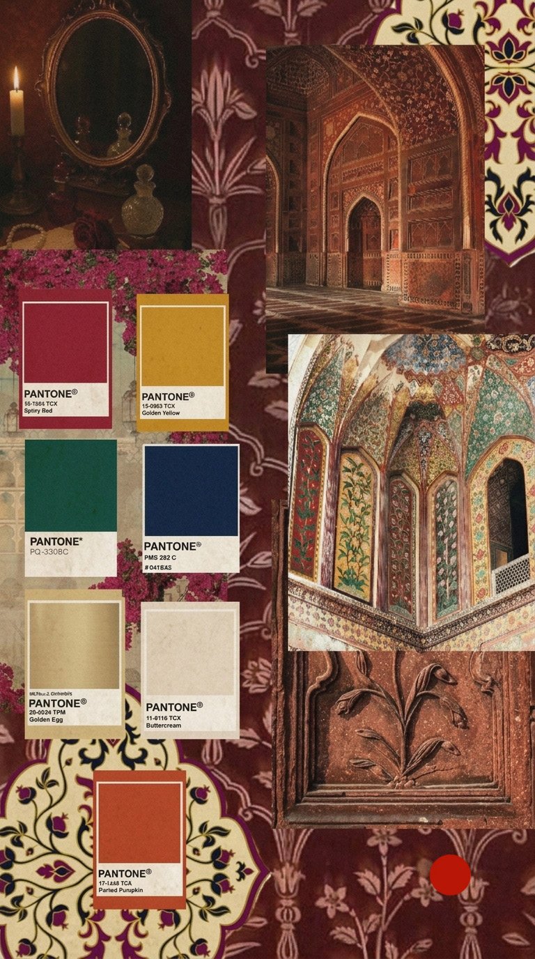 Heritage-inspired cinema costume moodboard